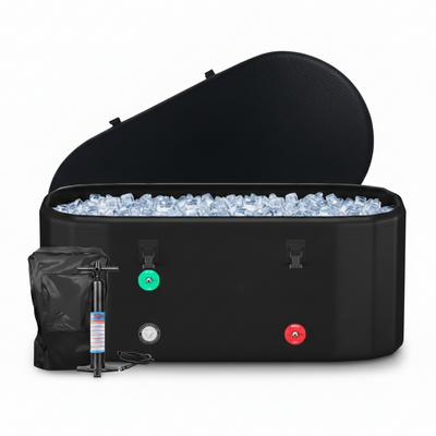 Cold Plunge Tub Designed for Recovery Therapy, 216 Gallon Capacity, Multi-Layer Construction, Insulated Lid