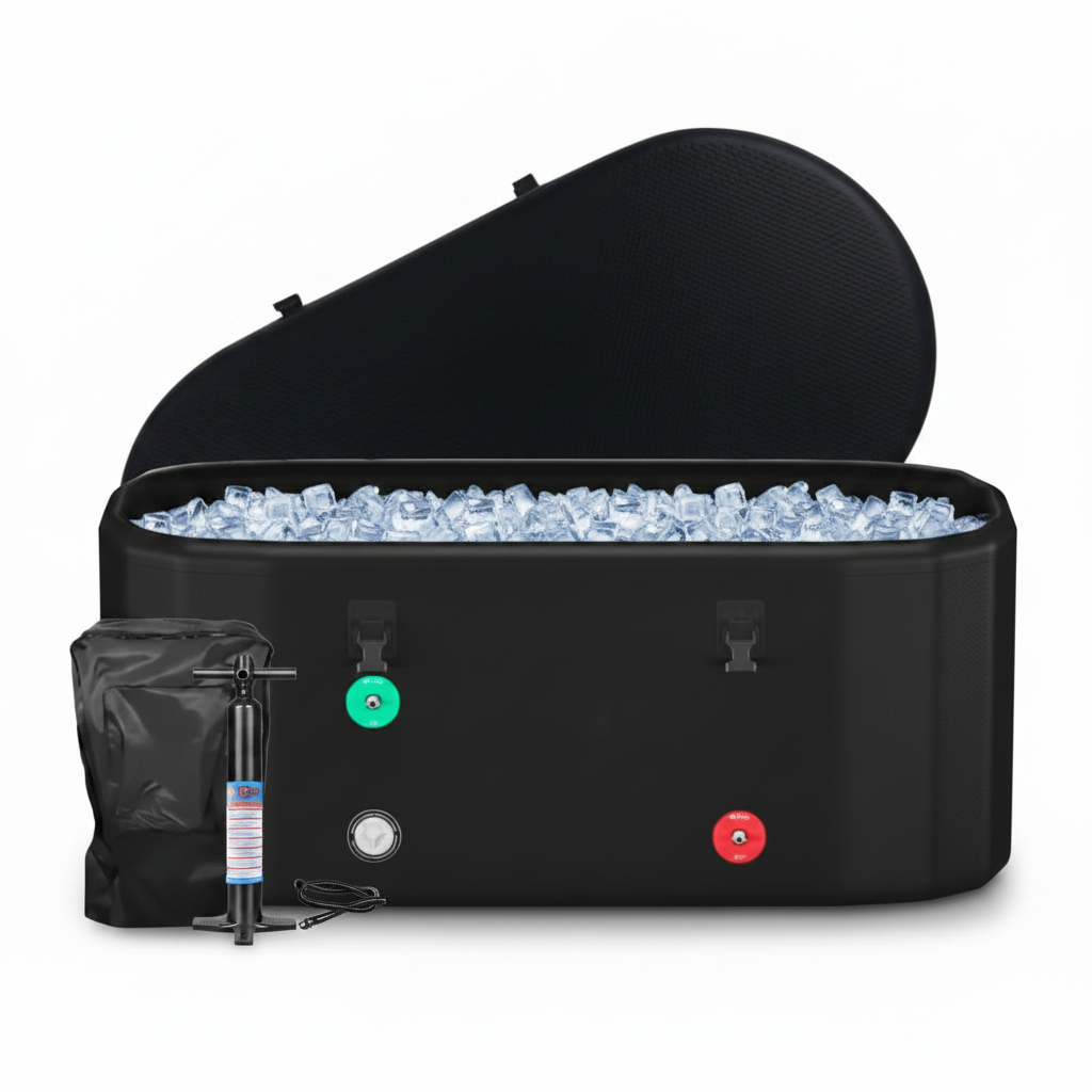 Cold Plunge Tub Designed for Recovery Therapy, 216 Gallon Capacity, Multi-Layer Construction, Insulated Lid