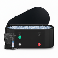 Cold Plunge Tub Designed for Recovery Therapy, 216 Gallon Capacity, Multi-Layer Construction, Insulated Lid